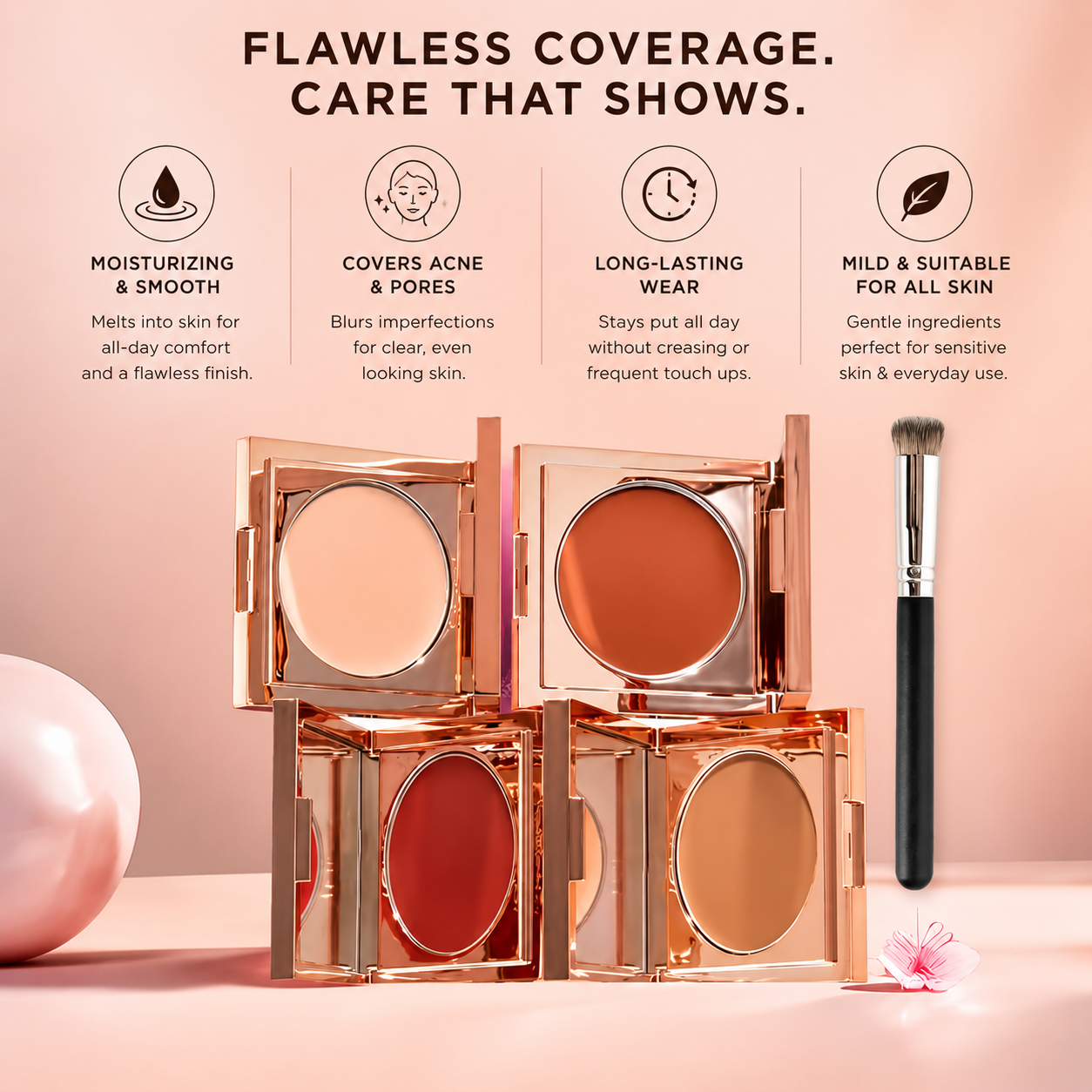 Waterproof Colored Clay CC Undereye Corrector (FREE BRUSH)